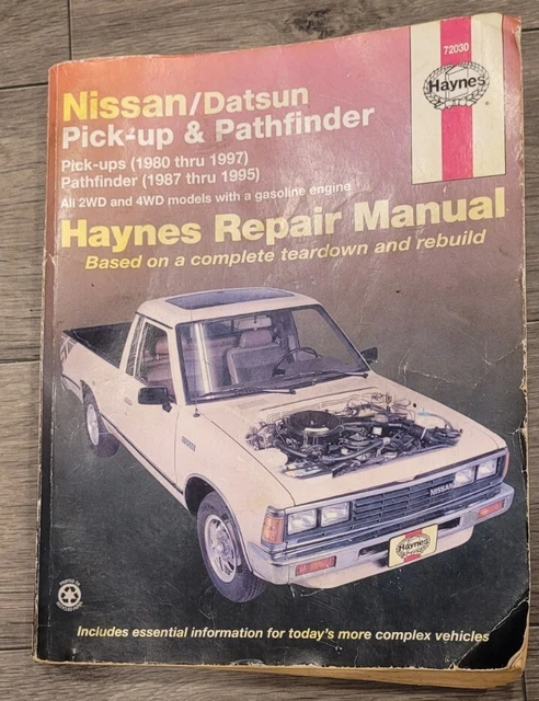 1980-1997 Nissan Datsun Truck Pathfinder Service Manual Haynes Shop Book Repair
