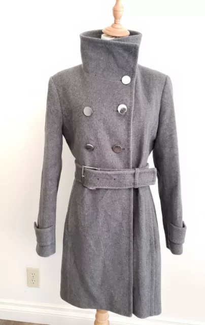 Aritzia Talulah Babaton coat wool cashmere belted wrap military Bromley High M