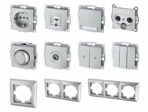 Haut Commutateur de Programme G1 Argent - Prise Bouton Variateur Dose Série