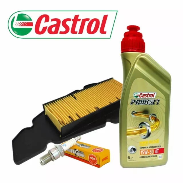 Tagliando Malaguti Blog/Centro/125/160 KIT Castrol 15W50 filtro aria candela