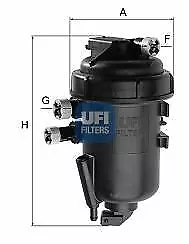 UFI (55.125.00) Kraftstofffilter für OPEL SAAB