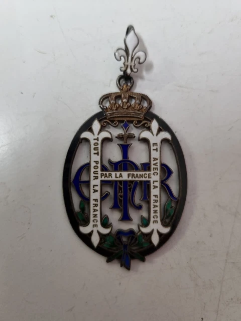 Ancien Pendentif Émaillé Henri V Roi D'angleterre ??? No Medaille