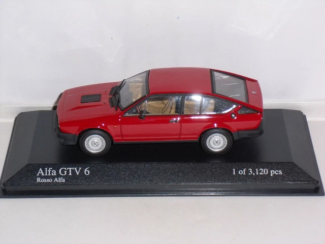 Miniature Alfa Romeo GTV Rouge Atlas 1:43 - Modèle Métal, Neuf En Boîte Cadeau, Référence 5915799