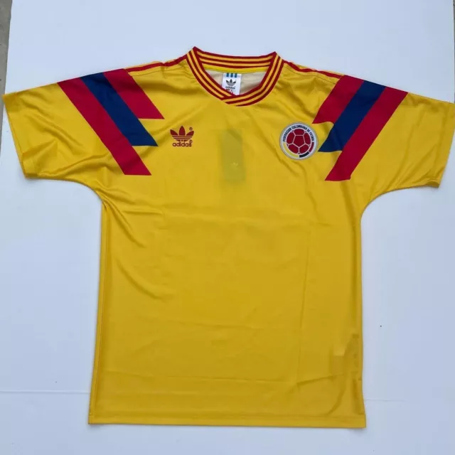 Adidas Originals Colombia Home Italia '90 Retro Soccer Jersey model CE2338  NWT