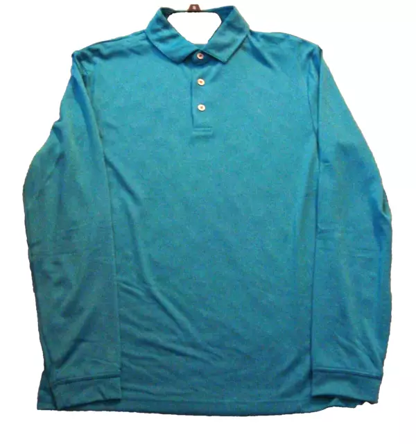 NWT PGA TOUR $70 Men's Size SMALL Long Sleeve Golf Polo Shirt moisture ...
