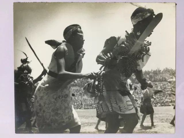 Vintage Foto Afrikanische Tribals 19.1cm x 15.2cm (9425)