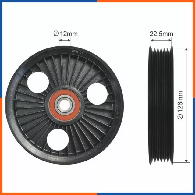 Galet tendeur de courroie d'accessoire pour CHRYSLER | 53013366AA, K04483221