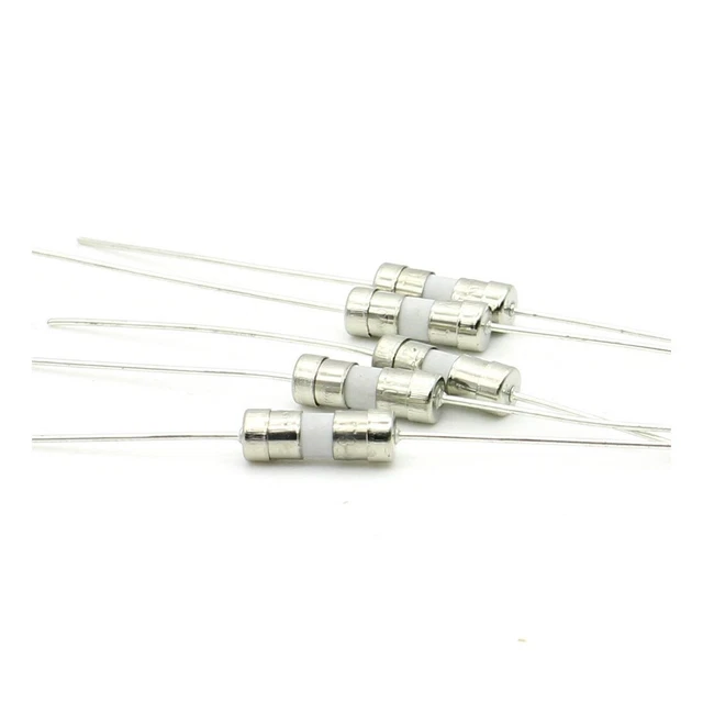 5x Fusibles ceramique 3.6x10mm T0.5A fusion lente - 250v - 180fus289