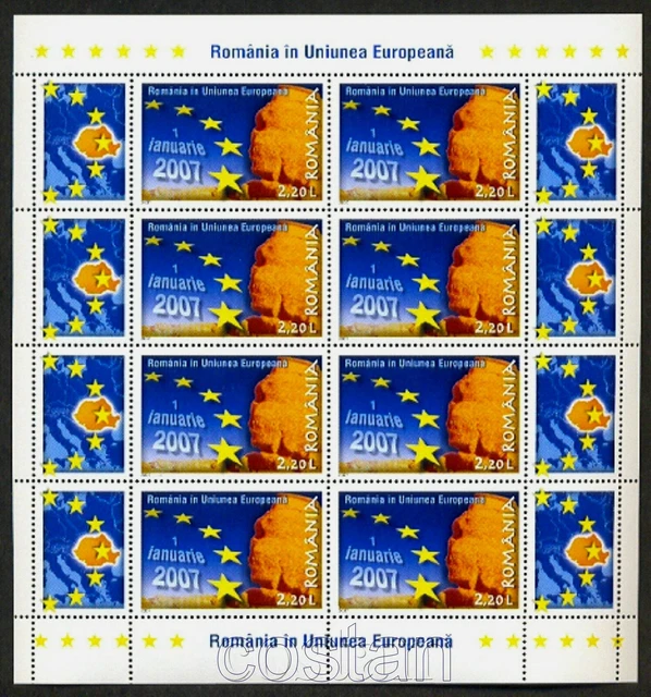 2007 Carpathian Sphinx,Natural monument,Mountain,join EU,Romania,Mi.6157,KB/MNH