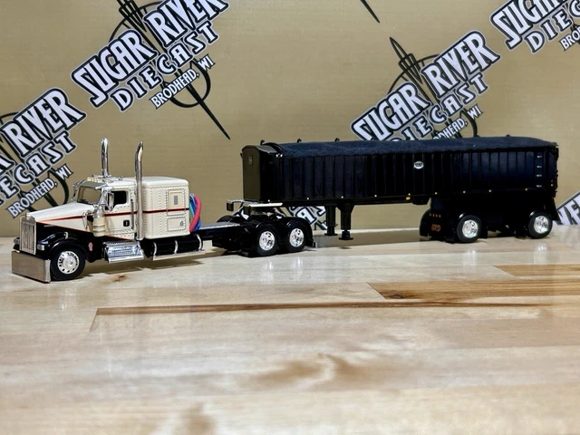 1/64 Kenworth T660 con Fontaine Renegade LXT40 Remolque desmontable de doble caída por DCP 33752 1/64 Kenworth T660 con Fontaine Renegade LXT40 Remolque desmontable de doble caída por DCP 33752