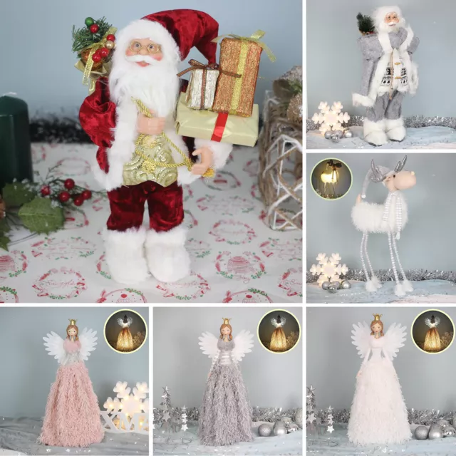 12 Zoll stehender Weihnachtsmann Weihnachtsfigur Dekoration Engel Weihnachten Ornament Puppe