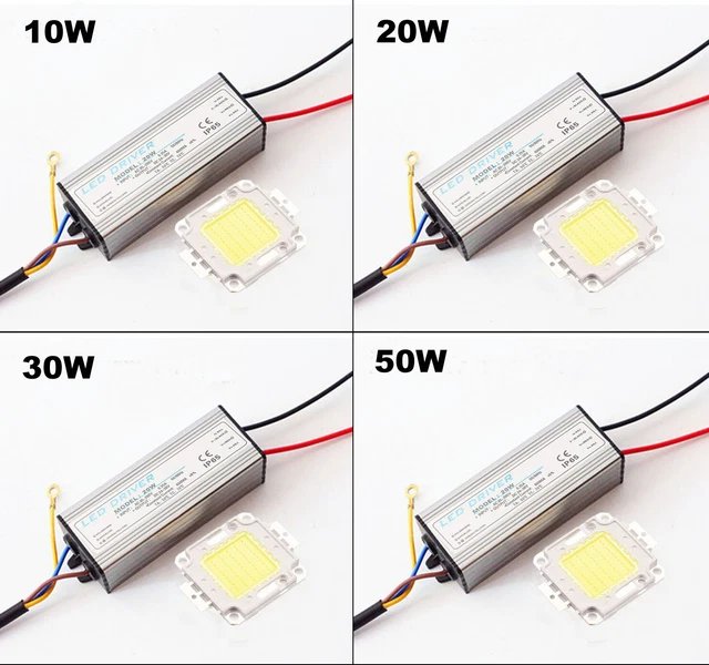 CHIP LED 10W/100W FREDDO CALDO RICAMBIO FARO A LED 12v 36v Led - Foto 4