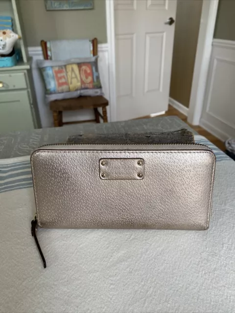 Kate Spade New York Wallet Grove Street Shiny Zip Around Accordion Wallet