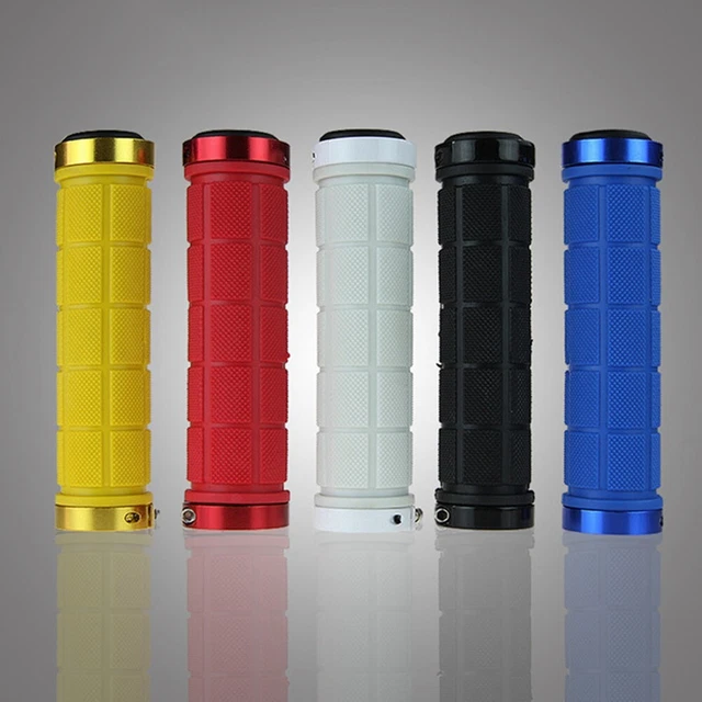 Poignées De Guidon Vélo En Caoutchouc - Diamètre 22mm - Pour VTT, Route, BMX - Pack De 2 - Neuves