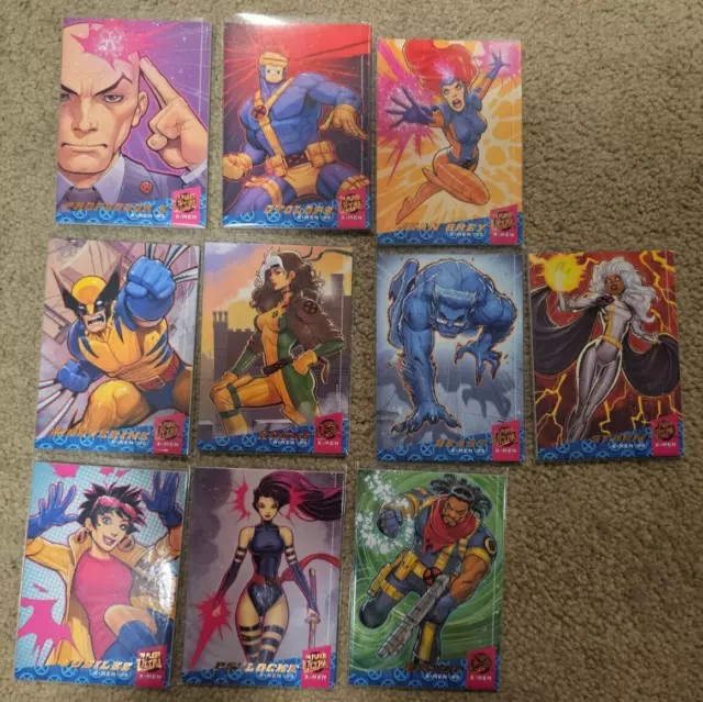 2018 Fleer Ultra X-Men: COMPLETE 92' Team Insert Sub-Set (X1-X10) 1 - 10