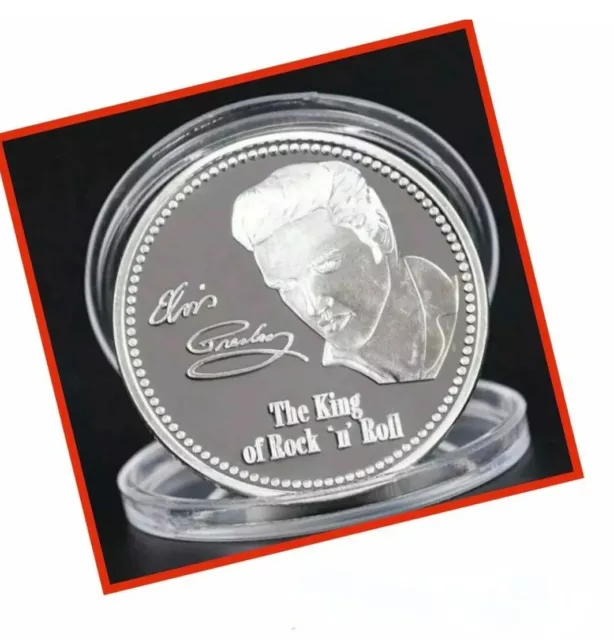 Elvis Presley Silver Coin in Case New