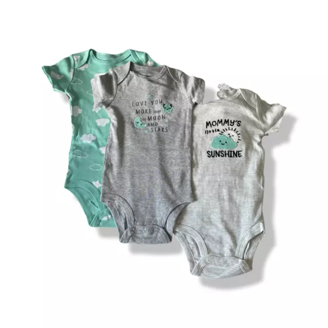 Baby/Toddler- Boys - 3 Pack Baby Grows Vests Set - UK Seller -  12-18 months