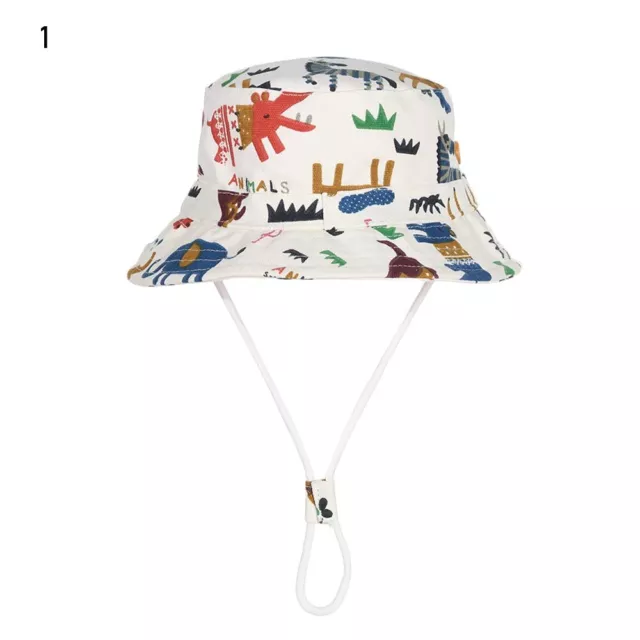 Infant Cartoon Floral Bucket Hat Baby Sun Hat Beach Cap UV Protection