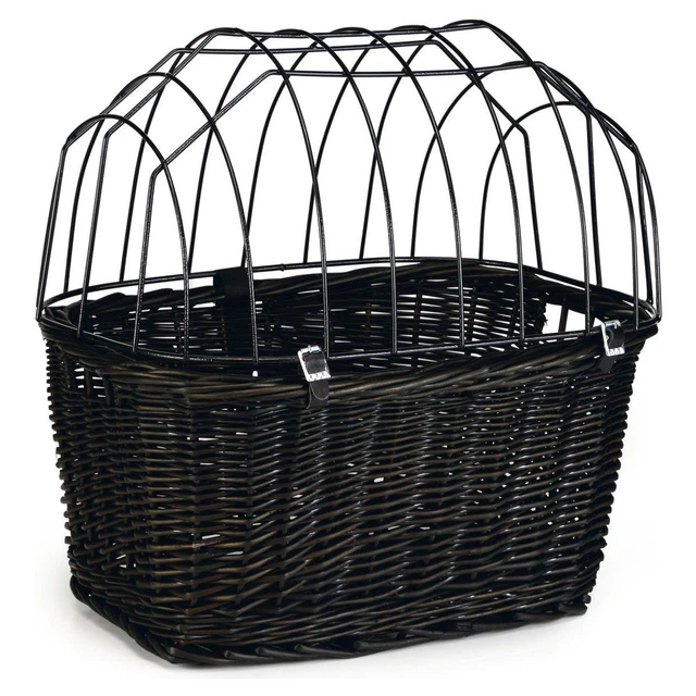Beeztees Perros Cesta de Bicicleta Incl. Parrilla Cobertor Negro ,Nuevo