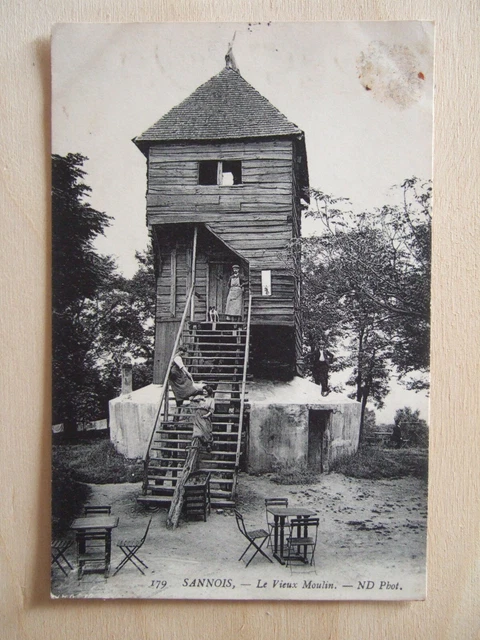Cpa Canois (95) Le Vieux Moulin. Animee. Restaurant.