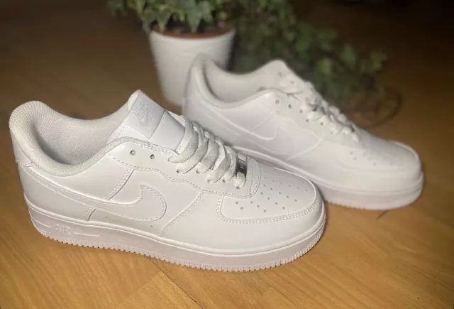 NIKE AIR FORCE 1 Af1 Size 6Uk Eu40 Girls Womens Nude Pink Low Top