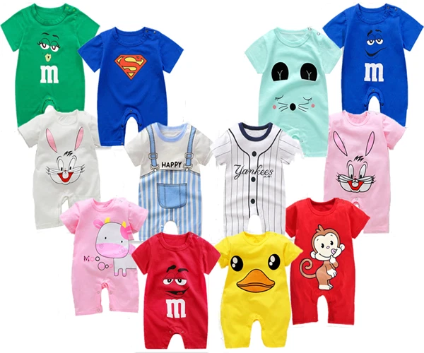 Newborn Baby Kids Boys Girls Infant Romper Jumpsuit Bodysuit Cotton Outfit Set