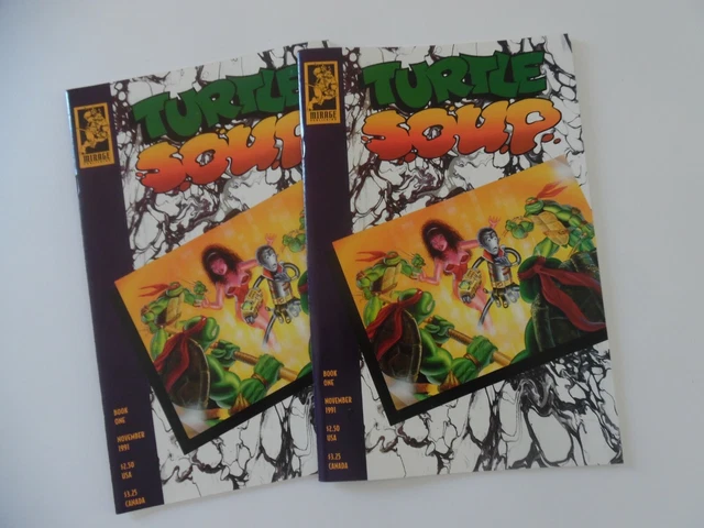 Teenage Mutant Ninja Turtles Soup #1 - 1992 TMNT Mirage Comics - LOT OF 2 COMICS