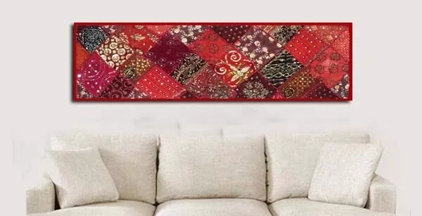 60" Celebration Gift Sari Décor Textile Art Wall Hanging Runner Throw Tapestry