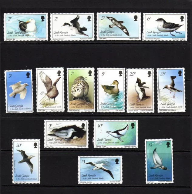 South Georgia & South Sandwich Islands 1987 Birds Set. Unmounted Mint.