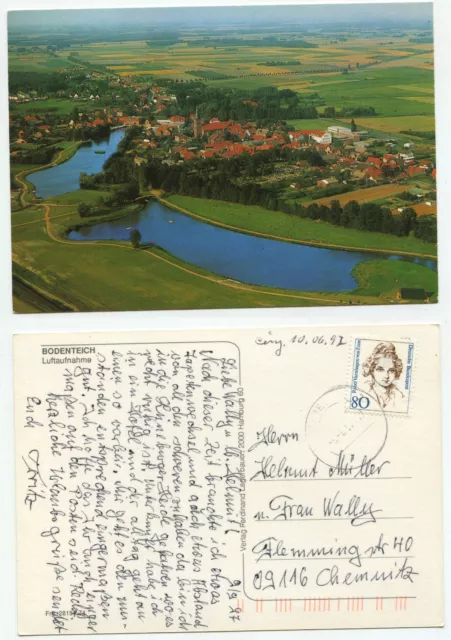12279 - floor pond - aerial view - postcard, run 5.6.1997