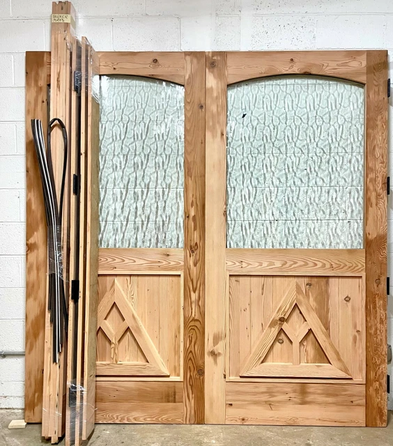 Rustic reclaimed lumber square door solid wood story book castle winery w/ LOGO 2