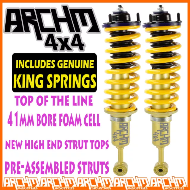 HOLDEN RG COLORADO FRONT ARCHM4x4 LIFT KIT COIL SPRINGS STRUTS / SHOCK ABSORBER