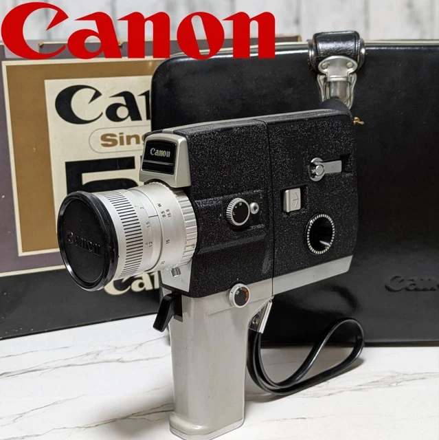 アンティーク　CANON シングル8 518S ケース有り CANON SINGLE-8 518 8mm film camera with gift box $310.53