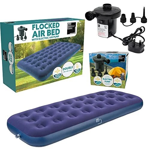 Cubo di alimentazione letto soffiabile con pompa CA | letto gonfiabile singolo | aria
