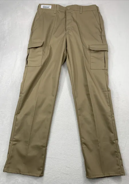 Red Kap Work Pants Men's 38x36 Industrial Cargo Khaki Beige Trousers PT88KH0