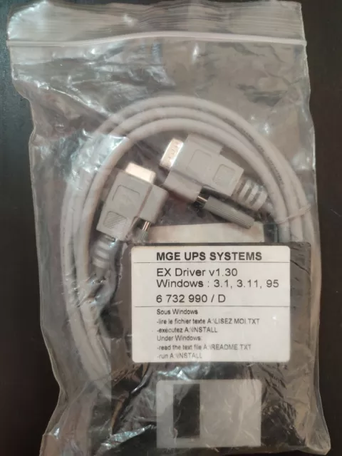 MGE UPS Systems Windows Cable Ref.66049 NT:01 5102904600 2