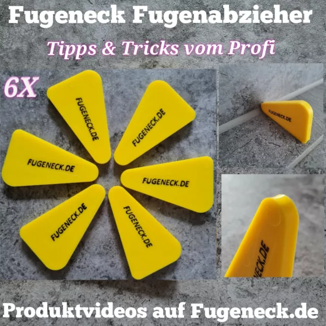 6er Set Fugeneck Fugenabzieher Silikon-Acrylfugen leicht gemacht! 2,84€ je Stück