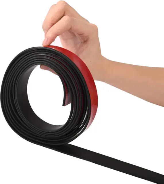 Nisorpa Adhesive Neoprene Rubber Strips 10Ft Solid Rubber Sheet Roll for DIY Gas