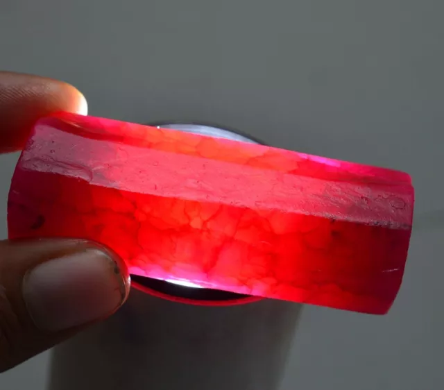 401 Ct Natural Earth Mined Ruby Huge Rough Red Rod Rough Loose Gemstone