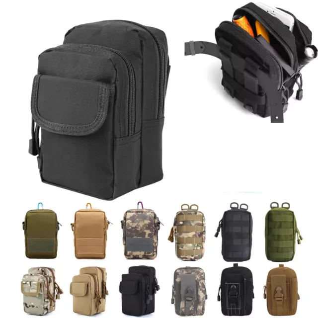 Tactical Compact Water-Resistant Pack Molle EDC Organizer Pouch Small Waist Bag