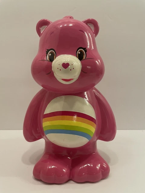 Care Bears Pink Cheer Bear 8" Ceramic Piggy Bank