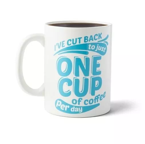 Big Mouth I've Cut Back To Just One Cup Of Coffee Coffee Mug 64Oz  Boxed