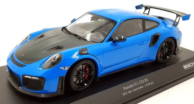 Minichamps 1/18 Scale 155 068308 - Porsche 911 GT2 RS 2018 - Blue