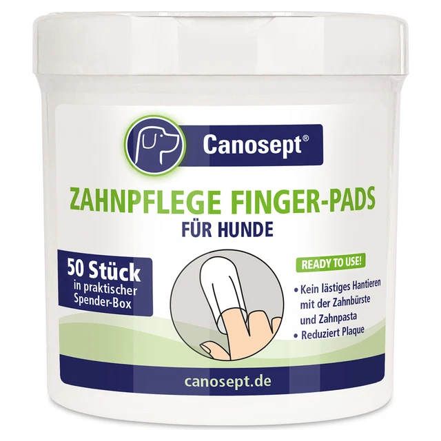 Camosept Cuidado Dental Almohadillas para Perros - 50 Pieza, Nuevo