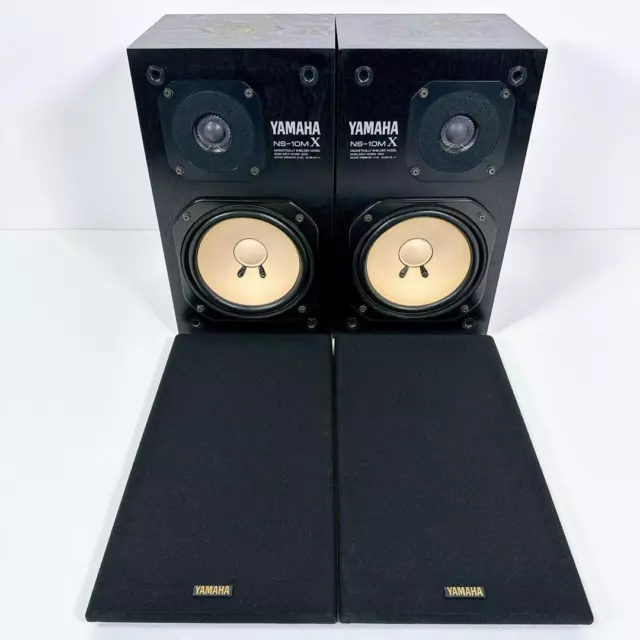 Yamaha NS-10MX Paar Monitor-Lautsprecher, schwarz, gebraucht, guter Zustand 2