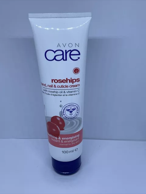 Avon Care Rosehips Hand, Nail & Cuticle Cream 100ml.