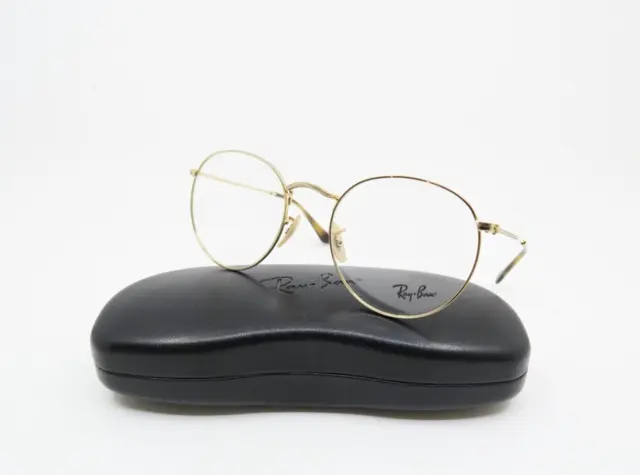 Ray-Ban RB 3447V 2500 53mm Round Metal Gold, New Eyeglasses.