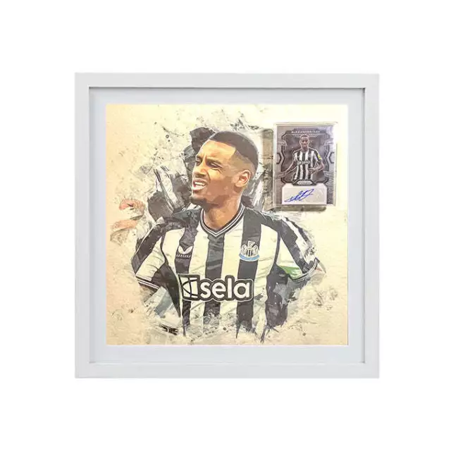 Newcastle United - Alexander Isak Signed Panini Football Card Display