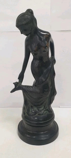 Grande Statue Bronze Contorsionniste Aubaho - Sculpture Figurine 36cm Style Antique
