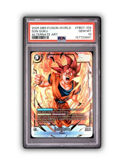 2025 DBS FUSION World SB02 #FB07-097 Shenron Alternate Art PSA 10